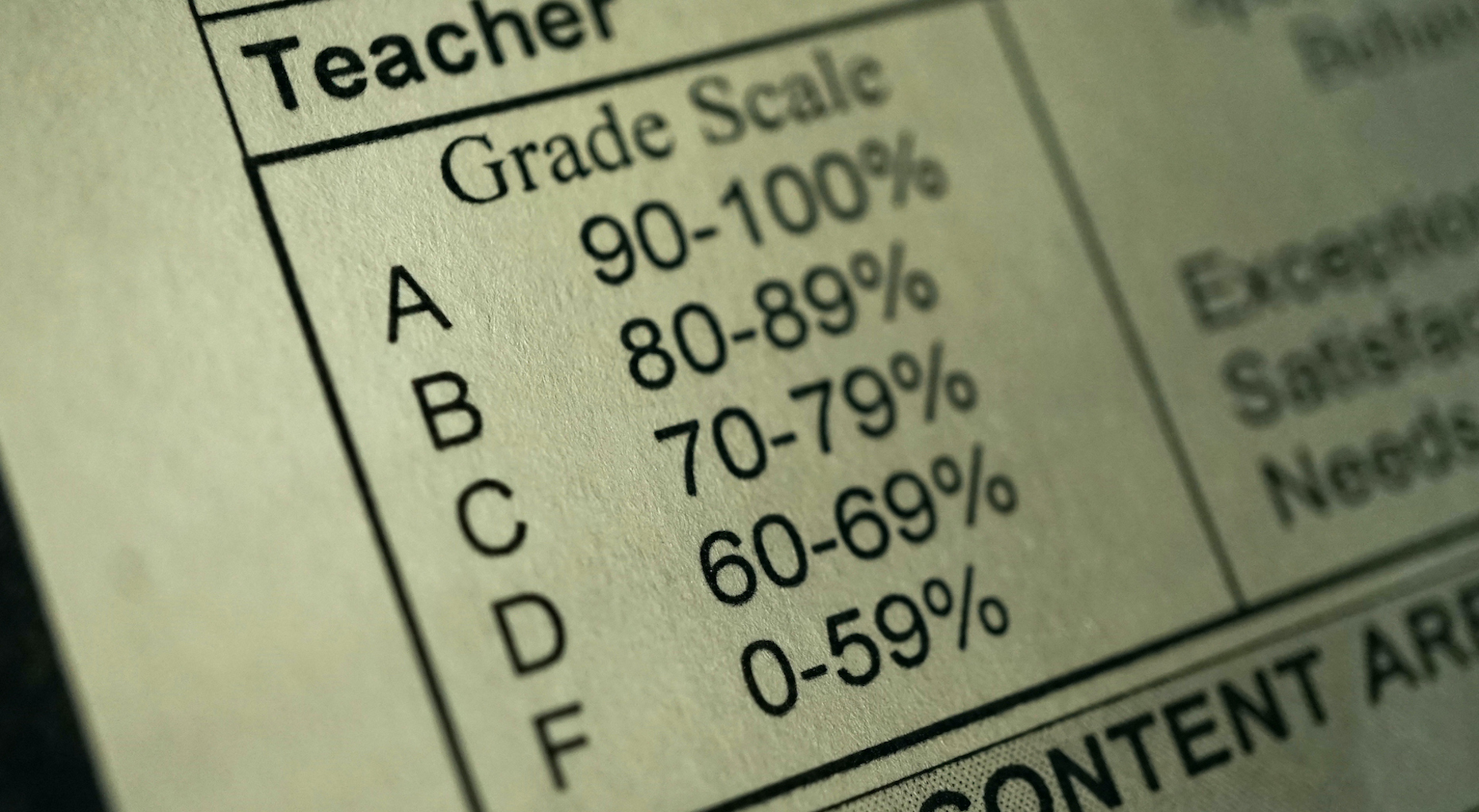 good grades in high school